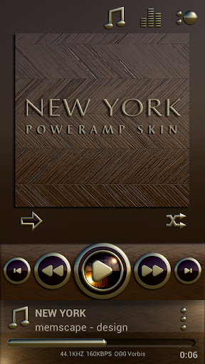 Poweramp skin New York
