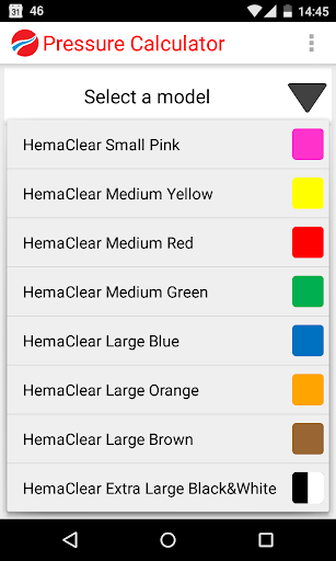 HemaClear Pressure Calculator