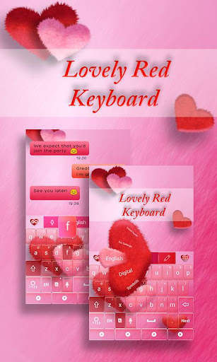 Lovely Red GO Keyboard Theme