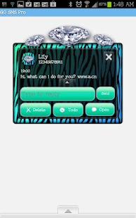 How to download GO SMS - Ocean Diamond Zebra patch 1.1 apk for android