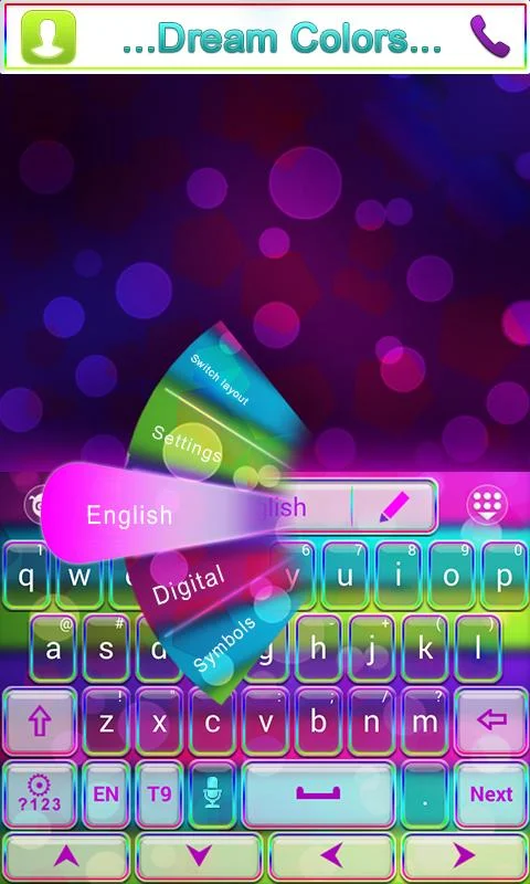   Dream Colors Go Keyboard Theme: captura de tela 