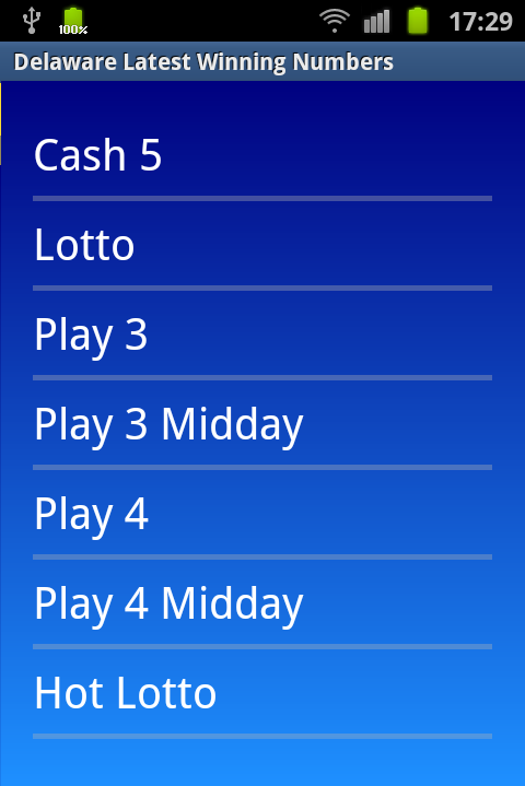 Delaware winning numbers - Android Apps on Google Play