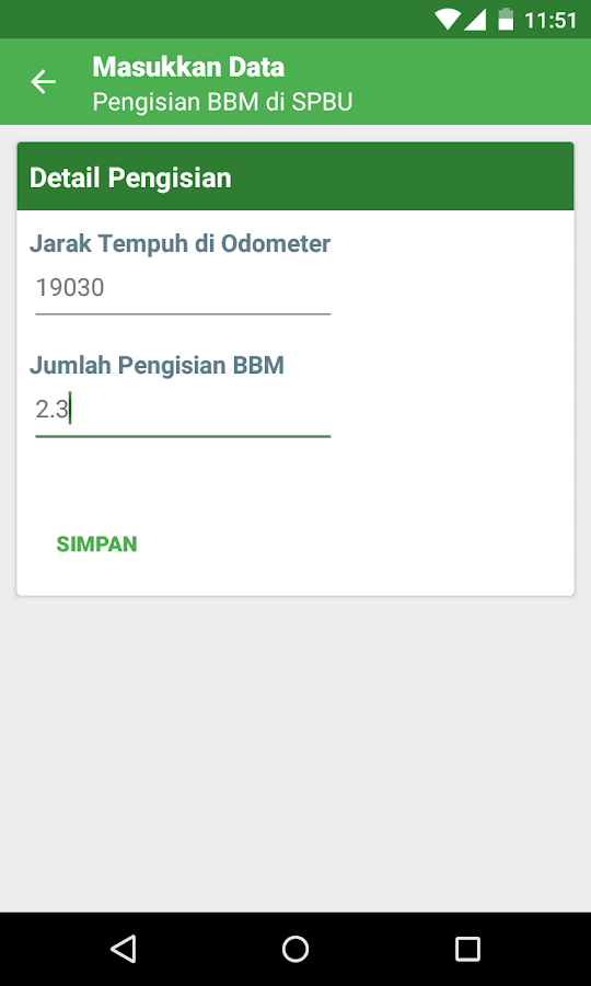   Konsumsi Bahan Bakar Mesin- tangkapan layar 