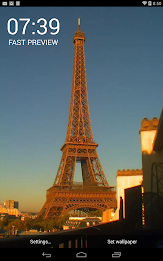 Paris Eiffel LIVE Wallpaper poster 5