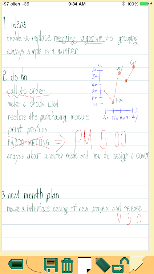 Android application Handwriting notes Pro screenshort