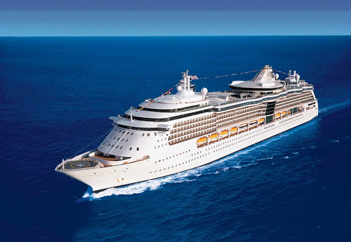 Serenade-of-the-Seas-aerial - Serenade of the Seas sails to Alaska in the summer months.