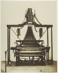 Weefgetouw van Barlow op de Great Exhibition of the Works of Industry of All Nations van 1851 in het Crystal Palace in Londen
