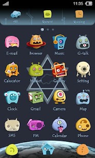 How to install Alien GO LauncherEX Theme v1.0 mod apk for laptop