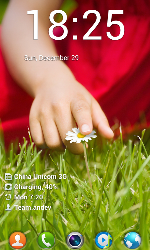 LG Optimus Lockscreen - screenshot