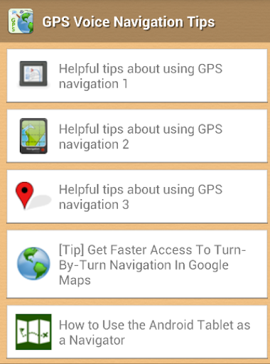 GPS Navigation Helpful Tips