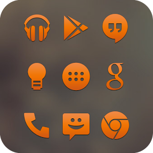 Orange Go Apex Nova Icon Theme 個人化 App LOGO-APP開箱王