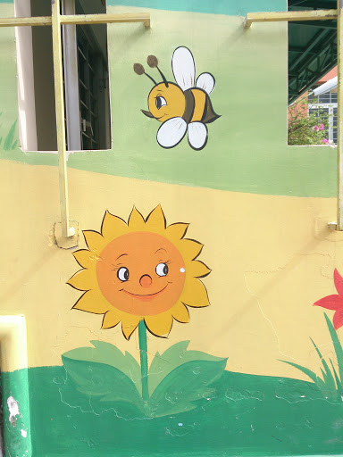 Bee and Sunflower Mural