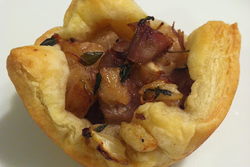 Duck confit, pear, and fennel bites