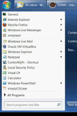 ControlMyPc Remote Access RDP Screen 1