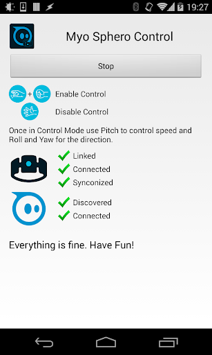 Myo Sphero Control Free