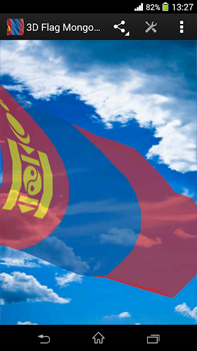 3D Flag Mongolia LWP