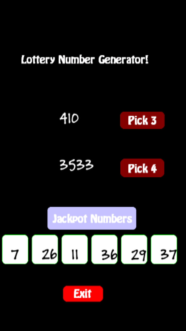 Lottery Number Generator Pro Screen 3