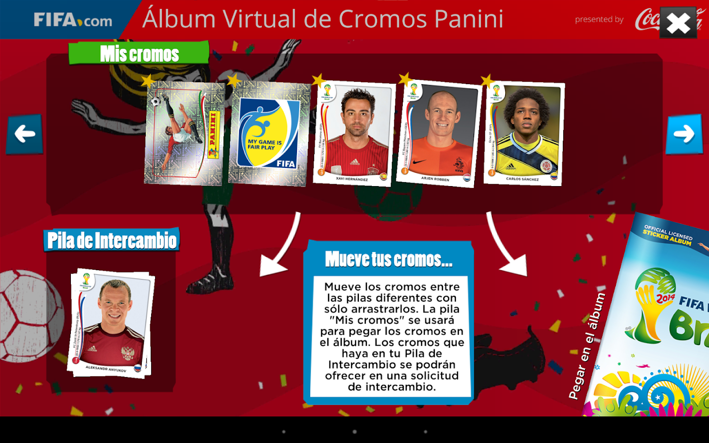 Álbum de Cromos en Línea - screenshot