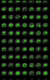 3D Black and Green - Icon Pack poster 4