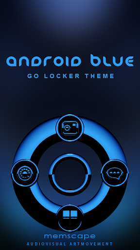 GO Locker Theme Android Blue