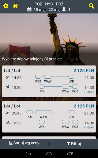 【免費旅遊App】Blue Sky - Przeloty, Hotele-APP點子