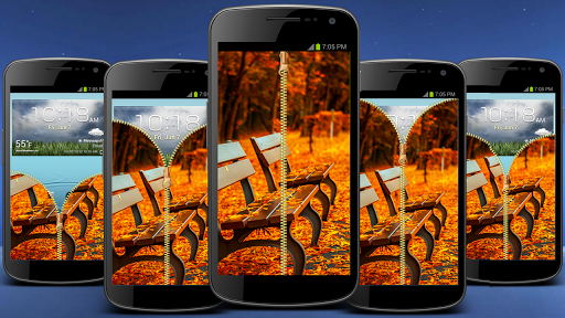 Autumn Zipper Screen Lock