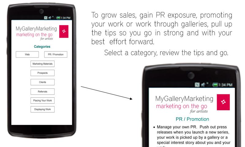 MyGalleryMarketing for artists Screen 2