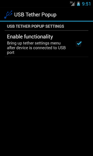 USB Tether Popup