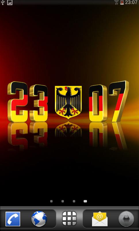 Android application Germany Digital Clock LWP screenshort