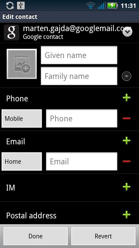 Contact Editor Pro - screenshot