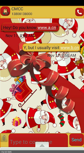 Santa GO SMS THEME