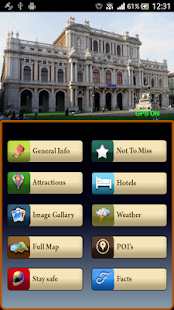 Turin Offline Map Travel Guide - náhled