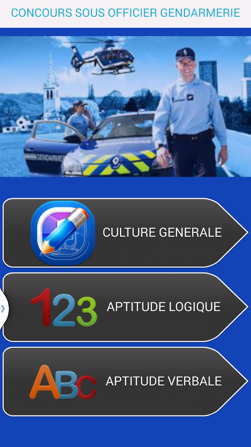 Concours s/off gendarmerie Screen 2