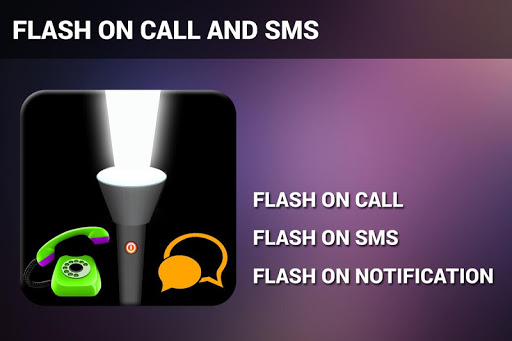 Flash on Call and sms