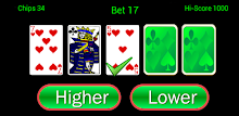 Higher or Lower Pro card game APK