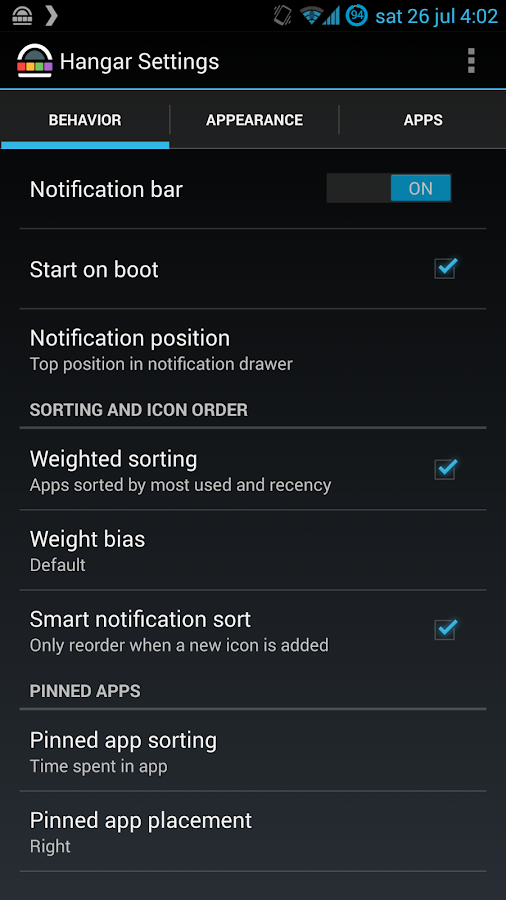   Hangar - Smart app shortcuts – Capture d'écran 