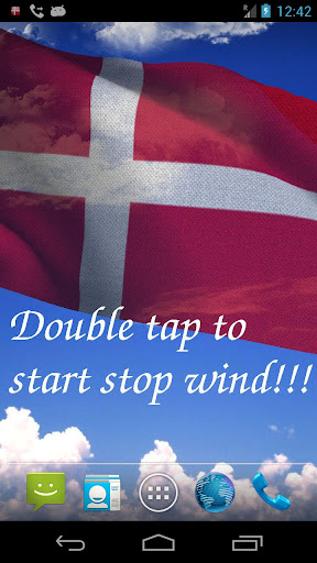 3D Denmark Flag LWP +