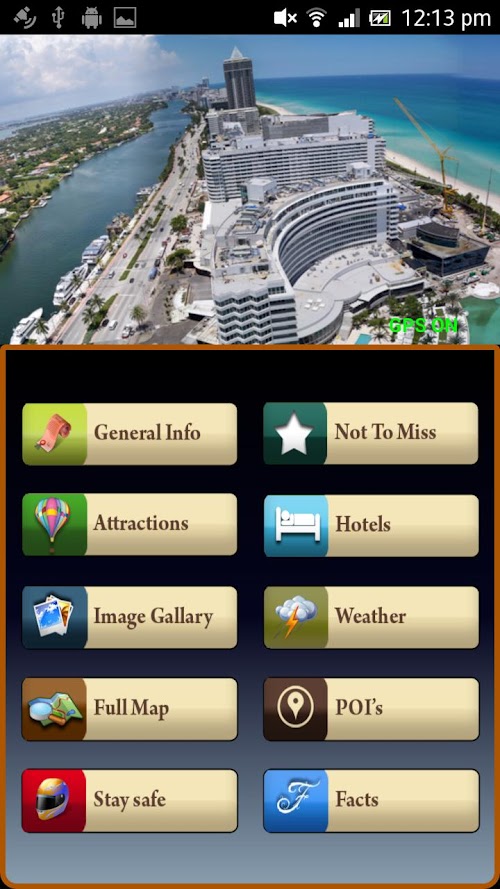 Android application Miami Offline Map Travel Guide screenshort
