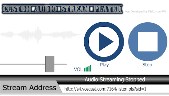 Free Download Custom Audio Stream Player APK for Android