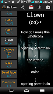 Halloween Emoticons [¬º-°]¬ Screen 3
