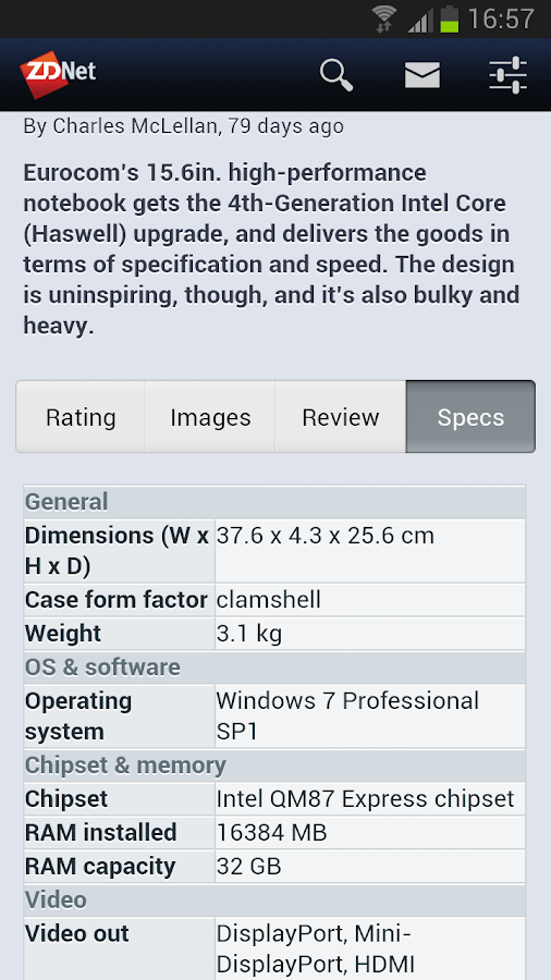 ZDNet Mobile - screenshot