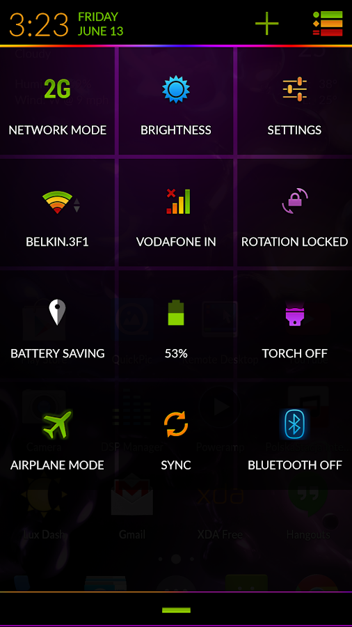 Neon Colors Theme CM11/AOKP - screenshot