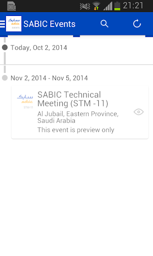 SABIC Events Navigator