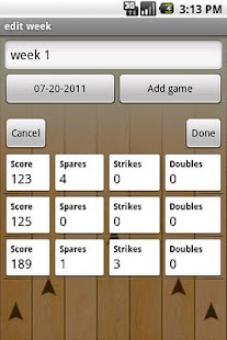 Bowling Stats and Logger Screenshots 2
