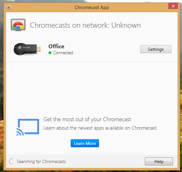 ChromeCast App Connected Example