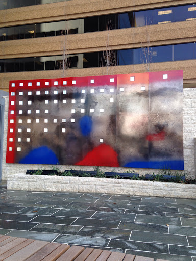 Red Black and Blue Mural