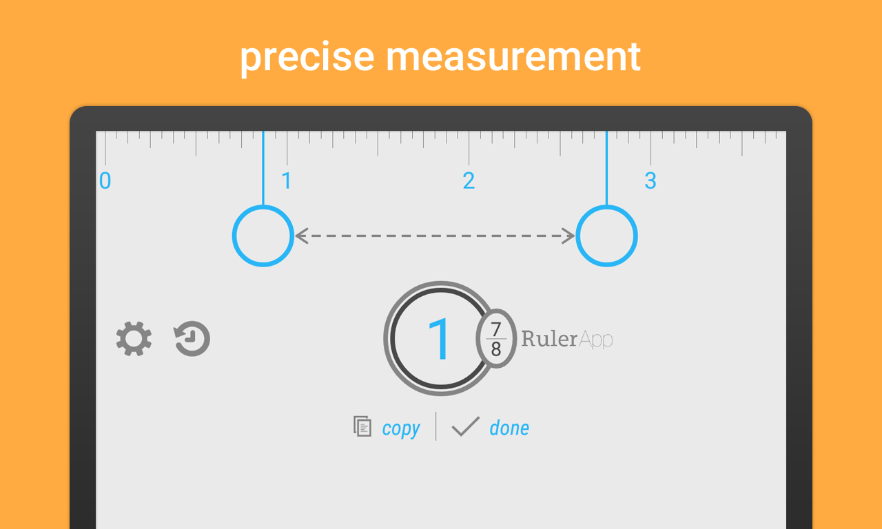 worksheet Measurement In Inches ruler app measure length in inches centimeters android apps screenshot