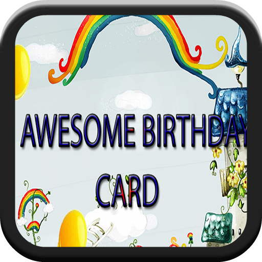 AWESOME BIRTHDAY CARD LOGO-APP點子