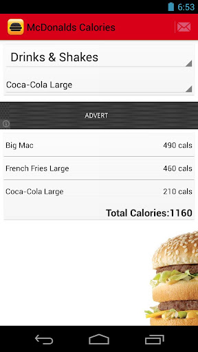 Fast Food Calorie Counter