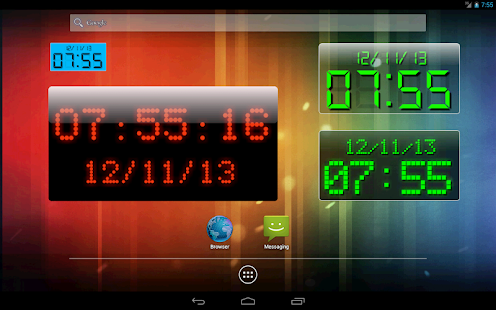 LED clock widget free